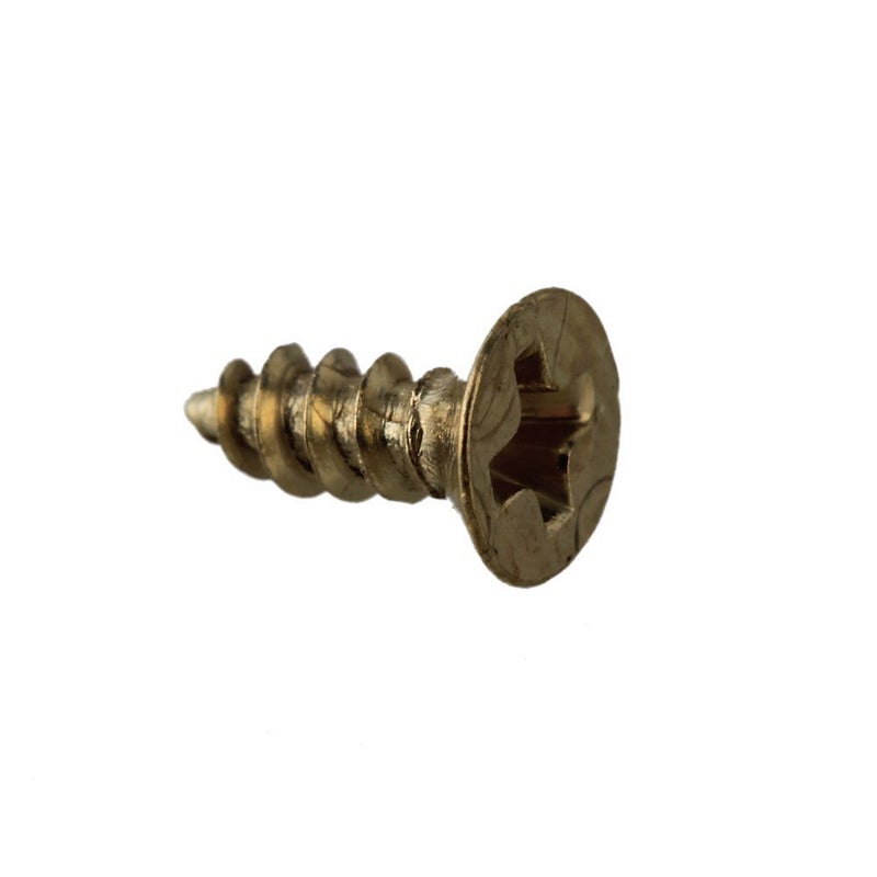 RDEXP Yellow Iron Hardware Flat Head Wood Screw Self Tapping Screws (2 x 6mm) - Image 5